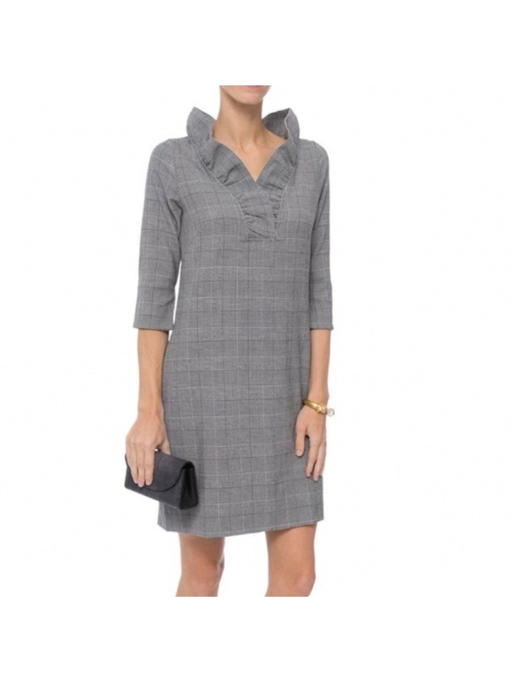 Gretchen Scott Wall Street Rough Neck Dress Plaid